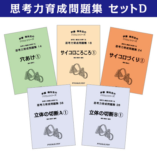 Pygliの幼児教育 小学校受験 株式会社ピグマリオン 思考力パズル 思考力育成問題集セットｄ